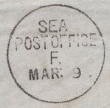 136572 1877 MAIL KELSO TO PUNJAB, INDIA WITH 8D ORANGE (SG156)(QE).