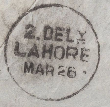 136572 1877 MAIL KELSO TO PUNJAB, INDIA WITH 8D ORANGE (SG156)(QE).