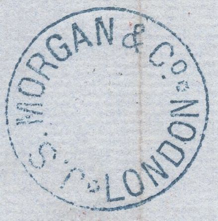 136580 1871 MAIL LONDON TO NEW YORK WITH 3D ROSE PL.6 (SG103)(HD).