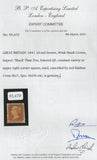 136585 1841 1D RED PL.5 (SG7)(QF) CANCELLED RED MALTESE CROSS (SPEC A2va).