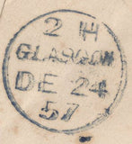136600 1857 MAIL ARDRISHAIG (CO. ARGYLL) TO DUNOON WITH 'ARDRISHAIG' TYPE III SCOTS LOCAL CANCELLATION.