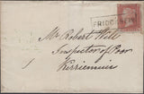 136601 1857 MAIL FRIOCKHEIM (CO. FORFAR) TO KIRRIEMUIR WITH 'FRIOCKHEIM' SCOTS LOCAL CANCELLATION TYPE VIII.