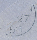 136623 1858 MAIL ST. ROLLOX USED LOCALLY IN GLASGOW WITH 'ST. ROLLOX' SCOTS LOCAL CANCELLATION TYPE V.