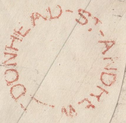 136642 1854 1D PINK ENVELOPE SALISBURY TO LONDON RE-DIRECTED TO MIDHURST WITH 'DONHEAD-ST-ANDREW' UDC (WILTS).