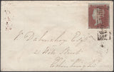 136649 1855 MAIL GLASGOW TO EDINBURGH WITH 'OSBORNE/BUILDINGS' SCOTS LOCAL CANCELLATION TYPE XVI.