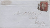 136661 1856? MAIL USED IN PEEBLES WITH 'INNERLEITHEN' TYPE D1 SCOTS LOCAL BACK STAMP.