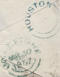 136662 1857 MAIL JOHNSTONE (CO. RENFREW) TO PAISLEY WITH 'HOUSTON' TYPE C1 SCOTS LOCAL BACK STAMP.