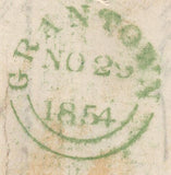 136664 1854 'PRIVATE FRIEND'S REPORT' DULNAIN, HIGHLANDS TO GRANTOWN WITH 'DULNAIN' TYPE C1 SCOTS LOCAL BACK STAMP.