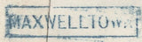 136667 1855 MAIL MAXWELLTOWN, DUMFRIES AND GALLOWAY TO DUMFRIES WITH 'MAXWELLTOWN' TYPE D1 SCOTS LOCAL BACK STAMP.