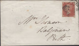 136668 1855 MAIL DURADEN, FIFE TO PERTH WITH 'DURADEN' TYPE D1 SCOTS LOCAL BACK STAMP.