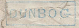 136669 1855 MAIL DUNBOG, FIFE TO ELGIN WITH 'DUNBOG' TYPE D1 SCOTS LOCAL BACK STAMP.