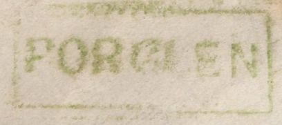 136671 1858 MAIL USED LOCALLY IN FORGLEN, BANFFSHIRE WITH 'FORGLEN' TYPE D1 SCOTS LOCAL BACK STAMP IN GREEN.