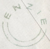 136672 1854 MAIL ENZIE, BANFFSHIRE TO PRESHOME, BUCKIE WITH 'ENZIE' TYPE C1 SCOTS LOCAL BACK STAMP.