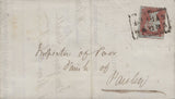 136674 1854-1858 'SCOTS LOCAL' CANCELLATIONS USED ON COVER (24 ITEMS).