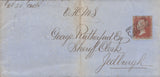 136674 1854-1858 'SCOTS LOCAL' CANCELLATIONS USED ON COVER (24 ITEMS).
