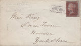 136674 1854-1858 'SCOTS LOCAL' CANCELLATIONS USED ON COVER (24 ITEMS).