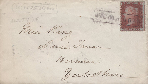 136674 1854-1858 'SCOTS LOCAL' CANCELLATIONS USED ON COVER (24 ITEMS).