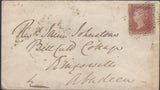 136675 1857 MAIL SKENE, ABERDEENSHIRE TO ABERDEEN WITH 'SKENE' TYPE C1 SCOTS LOCAL BACK STAMP.