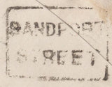 136678 1860 MAIL EDINBURGH TO GLASGOW WITH 'SANDPORT/STREET' TYPE D4 SCOTS LOCAL BACK STAMP.