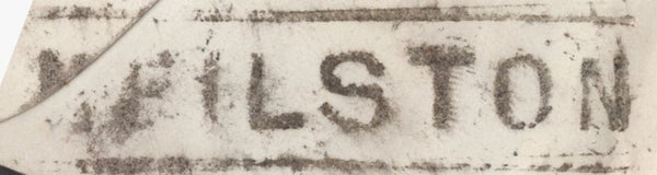 136681 1859 MAIL GLASGOW TO PAISLEY WITH 'NEILSTON' TYPE B1 SCOTS LOCAL BACK STAMP.