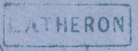 136685 1858 MAIL LATHERON (CO. CAITHNESS) TO NEWBURGH WITH 'LATHERON' TYPE D1 SCOTS LOCAL BACK STAMP.