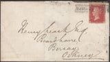 136687 1858 MAIL EDINBURGH TO BIRSAY, ORKNEY WITH 'HANOVER STREET' SCOTS LOCAL CANCELLATION TYPE VII.