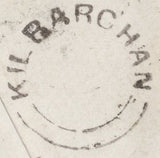 136690 1859 MAIL KILBARCHAN (CO. RENFREW) TO PAISLEY WITH 'KILBARCHAN' TYPE C1 SCOTS LOCAL BACK STAMP.