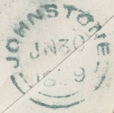 136690 1859 MAIL KILBARCHAN (CO. RENFREW) TO PAISLEY WITH 'KILBARCHAN' TYPE C1 SCOTS LOCAL BACK STAMP.