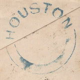 136693 1856 MAIL HOUSTON (CO. RENFREW) TO PAISLEY WITH 'HOUSTON' TYPE C1 SCOTS LOCAL BACK STAMP.