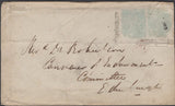 136705 1857 MAIL ARCHIESTOWN, MORAYSHIRE TO EDINBURGH WITH 'ARCHIESTOWN' TYPE D1 SCOTS LOCAL BACK STAMP.