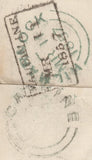 136707 1857 MAIL CATRINE, AYRSHIRE TO KILMARNOCK WITH 'CATRINE' TYPE C1 SCOTS LOCAL BACK STAMP.