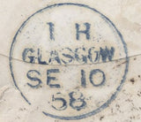 136712 1858 MAIL GLASGOW TO EDINBURGH WITH 'ARROCHAR VILLAGE' SCOTS LOCAL CANCELLATION TYPE III.