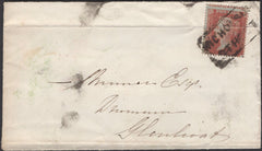 136729 1855 MAIL EDINBURGH TO GLENLIVET WITH 'NICHOLSON/STREET' SCOTS LOCAL CANCELLATION TYPE XVIII.