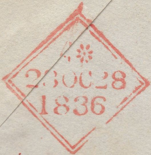 136762 1836 FREE FRANK FROM DOVER TO DUBLIN SIGNED 'WELLINGTON'.