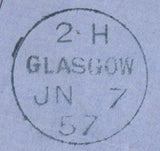 136769 1857 MAIL GLASGOW TO ABERFELDY WITH 'DALMALLY' SCOTS LOCAL CANCELLATION TYPE III.