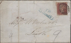 136777 1848 WRAPPER LONDON TO LEITH WITH FINE PRINTED BILLHEAD 'Vinegar Makers and Mustard Manufacturers'.