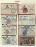 136797 HASTINGS, SUSSEX COLLECTION OF PARCEL POST LABELS 1887-1978 (37 ITEMS).