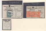 136797 HASTINGS, SUSSEX COLLECTION OF PARCEL POST LABELS 1887-1978 (37 ITEMS).
