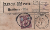 136798 HASTINGS, SUSSEX COLLECTION OF PARCEL POST LABELS 1894-1915 (16 ITEMS).
