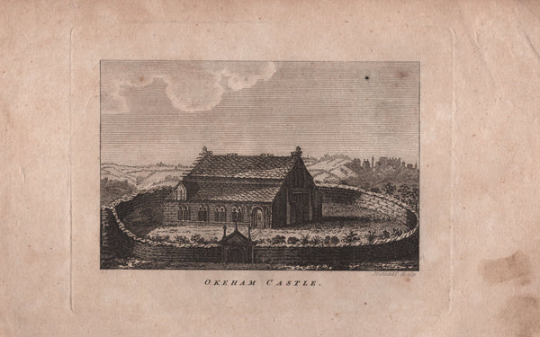 136808 1804 PRINT 'OKEHAM CASTLE' BY METCALF.