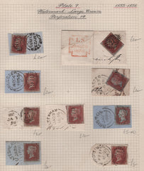136827 1855 DIE 2 1D PL.7 X 9 DATED PIECES ALL EX DR WIGGINS.