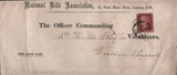 136829 CIRCA 1870 NEWSPAPER WRAPPER 'PER BOOK POST' FROM 'National Rifle Association' LONDON TO WOOTTON BASSETT.