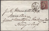 136831 1844-1859 THREE COVERS WITH DIFFERENT TYPES 'MAIDA HILL' HAND STAMPS.