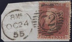 136839 1855 PIECE WITH DIE 2 1D PL.8 (SPEC C6)(PG).