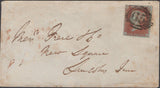 136850 1851 MAIL USED IN LONDON WITH 1D PL.96 (SG8)(CA).