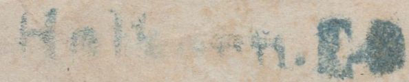136850 1851 MAIL USED IN LONDON WITH 1D PL.96 (SG8)(CA).
