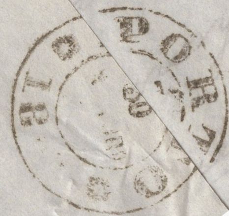 136872 1862 MAIL LONDON TO OPORTO WITH 6D LILAC (SG68).