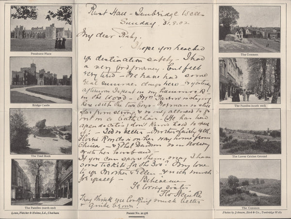 136905 1902 'The Tunbridge Wells... Illustrated Letter Card' TO ECCLES, MANCHESTER.