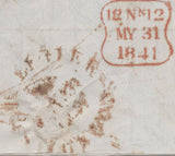 136934 1841 MAIL 'COPENHAGEN HARBOUR' TO LONDON WITH 'SHIP LETTER/LONDON' DATE STAMP.