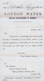 136938 1898 PRINTED LETTER ADDRESSED TO BUT UNUSED WITHIN LONDON WITH UNUSED 1D LILAC WITH 'CLC' PERFIN OF LONDON COUNTY COUNCIL.